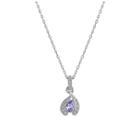 Swarovski Swarovski Chestnut Pendant Violet Rhodium-plated