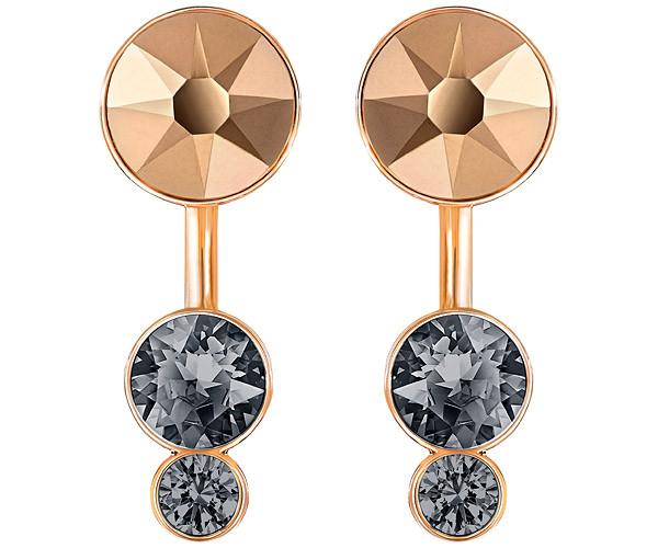 Swarovski Swarovski Slake Dot Pierced Earring Jacketsâ  Pink Rose Gold-plated