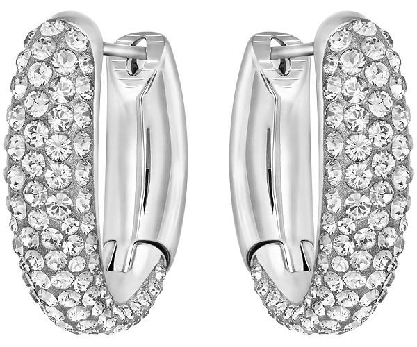 Swarovski Swarovski Circlet Hoops White Rhodium-plated