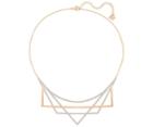 Swarovski Swarovski Geometry Necklace, Medium, White, Rose Gold Plating White Rose Gold-plated