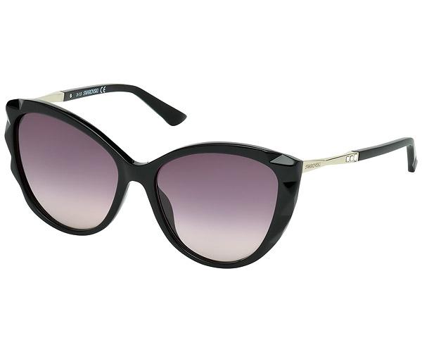 Swarovski Swarovski Fantastic Black Sunglasses  Rhodium-plated