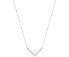 Swarovski Swarovski Edify Necklace, Small, White, Rhodium Plating White Rhodium-plated