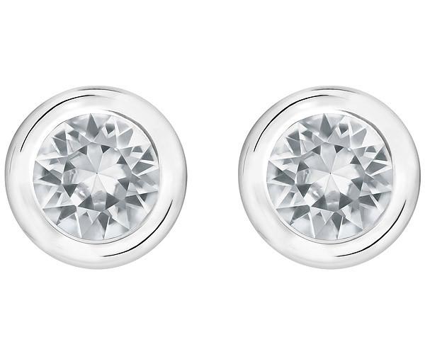 Swarovski Swarovski Larger Harley Pierced Earrings White Rhodium-plated