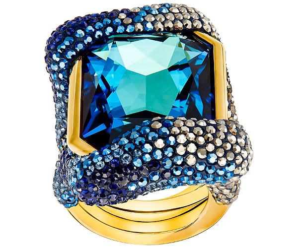 Swarovski Swarovski Frenetic Ring Dark Multi Gold-plated