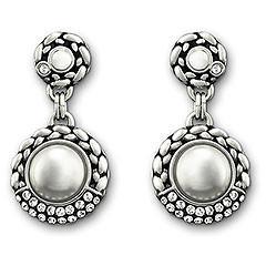 Swarovski Paprika Cage Doorknocker Pierced Earrings