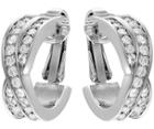 Swarovski Swarovski Edith Clip Earrings White Rhodium-plated