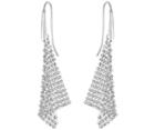 Swarovski Swarovski Fit Pierced Earrings, Small, White, Rhodium Plating White Rhodium-plated