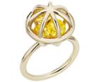 Swarovski Swarovski Nostalgia Sphere Ring, Gold Plating Yellow Gold-plated