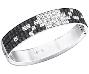 Swarovski Swarovski Atelier Swarovski By Viktor And Rolf, Frozen Crystals Bangle Black Rhodium-plated