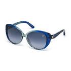 Swarovski Dana Transparent Blue Sunglasses