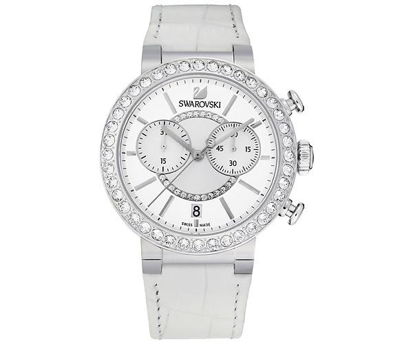Swarovski Swarovski Citra Sphere Chrono White Watch White Stainless Steel