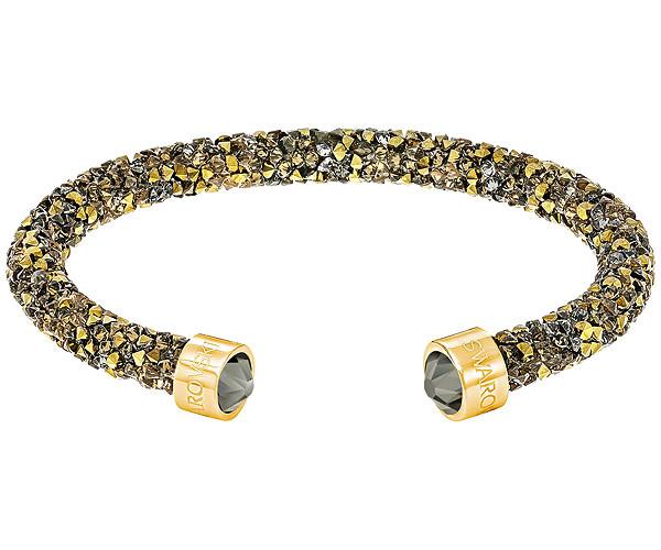 Swarovski Swarovski Crystaldust Cuff, Multi-colored, Gold Plating Dark Multi Gold-plated