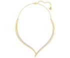 Swarovski Swarovski Groove Necklace, White White Gold-plated