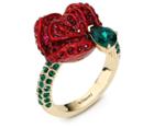 Swarovski Swarovski The Beauty And The Beast Ring Green Gold-plated