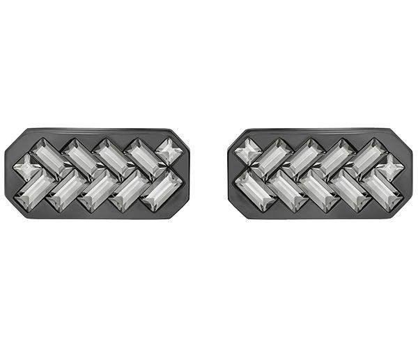 Swarovski Swarovski Govern Cuff Links, Gray, Mixed Plating Gray