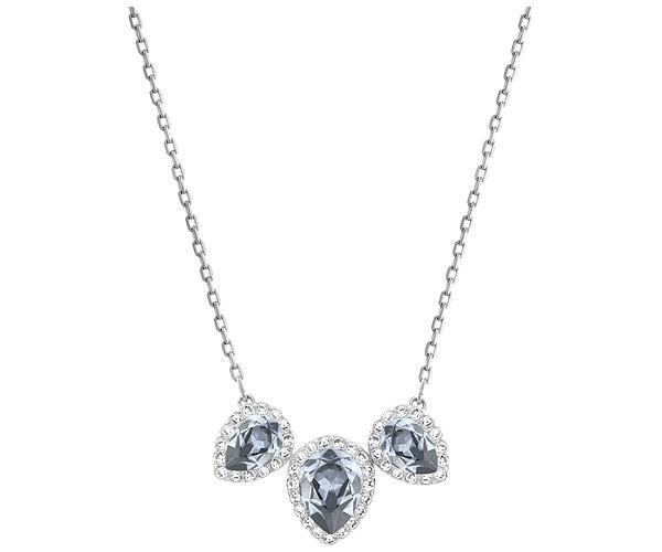 Swarovski Swarovski Christie Frontal Pear Necklace Teal Rhodium-plated