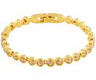 Swarovski Swarovski Tennis Bracelet, Golden, Gold Plating Brown Gold-plated