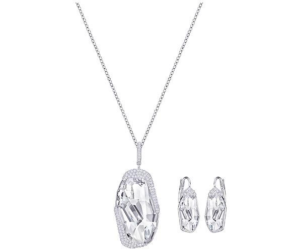 Swarovski Swarovski Folio Set Gray Rhodium-plated