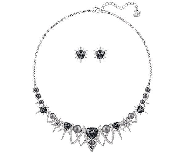 Swarovski Swarovski Fantastic Set Dark Multi Rhodium-plated