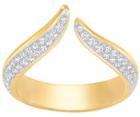 Swarovski Swarovski Groove Narrow Ring, White White Gold-plated