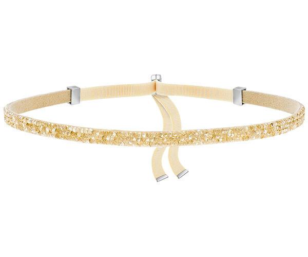 Swarovski Swarovski Crystaldust Choker, Golden Brown Stainless Steel