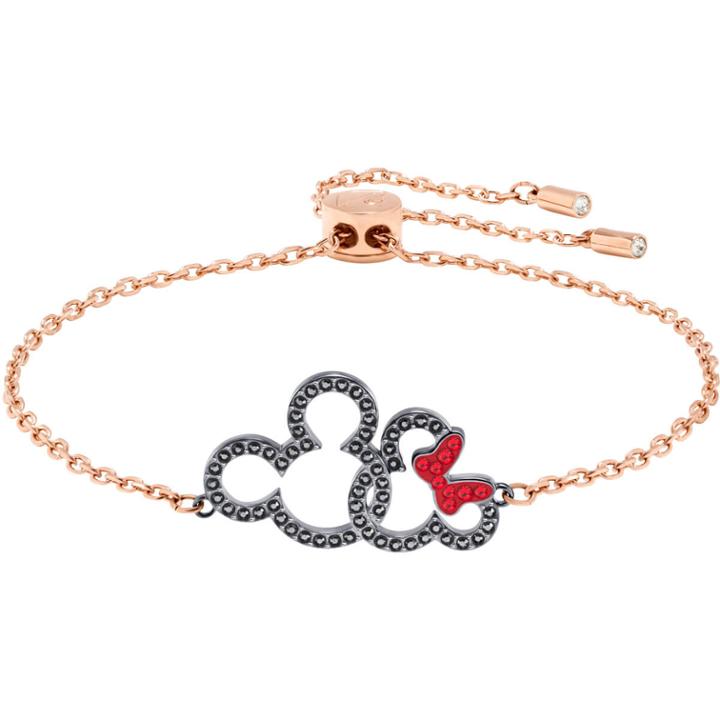 Swarovski Mickey & Minnie Bracelet, Multi-colored, Mixed Plating