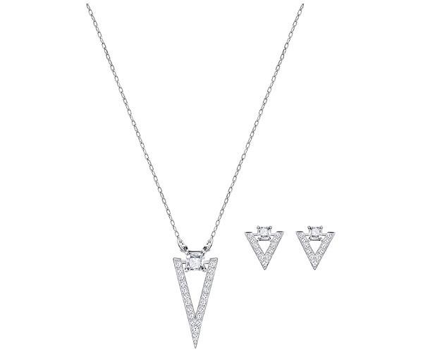 Swarovski Swarovski Funk Set White Rhodium-plated