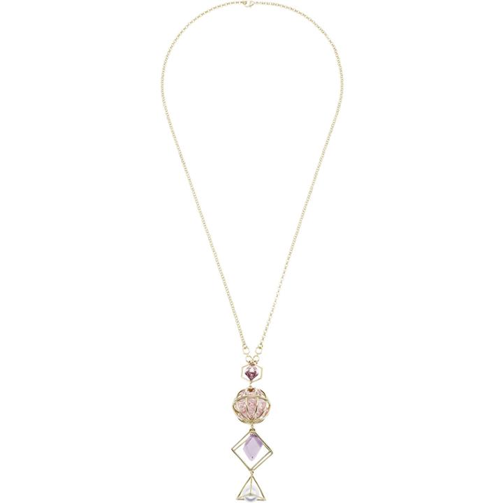 Swarovski Mary Katrantzou Nostalgia Pendant, Pink, Gold Plating