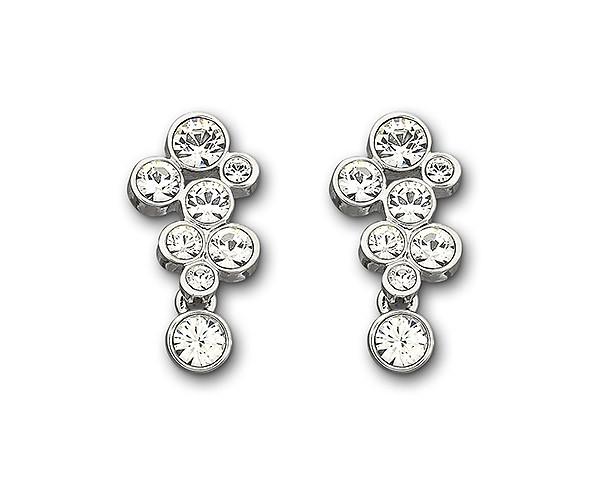 Swarovski Swarovski Fidelity Pierced Earrings White Rhodium-plated