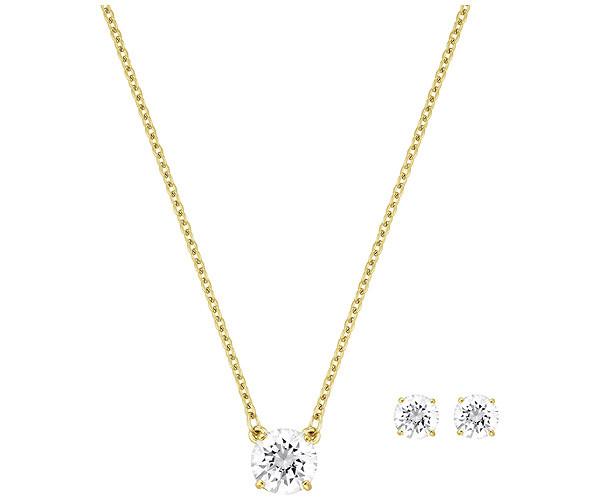 Swarovski Swarovski Attract Round Set White Gold-plated