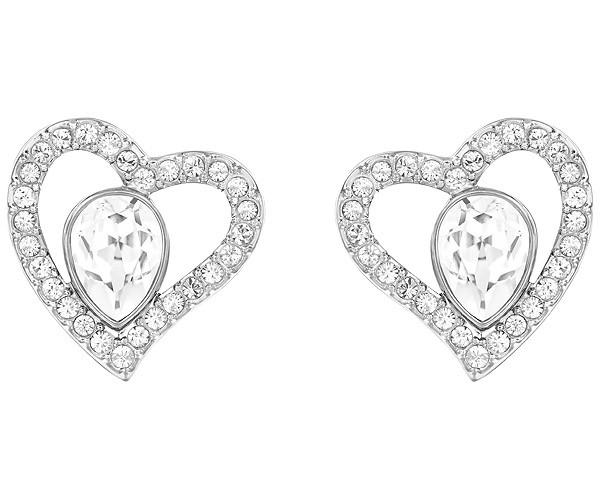 Swarovski Swarovski Nerina Pierced Earrings White Rhodium-plated