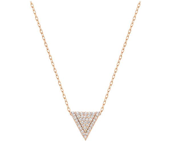 Swarovski Swarovski Delta Pendant, White, Rose Gold Plating White Rose Gold-plated