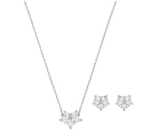 Swarovski Swarovski Lady Set, Small, White, Rhodium Plating White Rhodium-plated