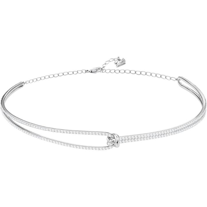 Swarovski Lifelong Choker, White, Rhodium Plating