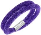 Swarovski Swarovski Stardust Purple Double Bracelet Violet Rhodium-plated