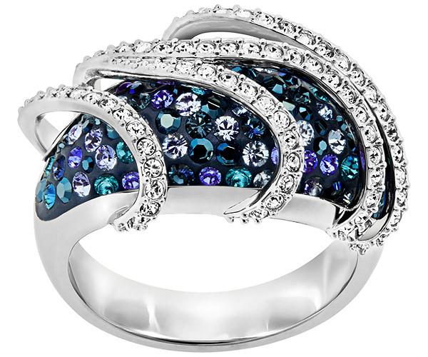 Swarovski Swarovski Earth Ring Dark Multi Rhodium-plated