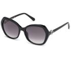Swarovski Swarovski Swarovski Sunglasses, Sk0165 - 01b, Black