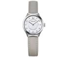 Swarovski Swarovski Dreamy Watch, Leather Strap, Gray, Silver Tone White Stainless Steel