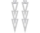 Swarovski Swarovski Funk Pierced Earrings White Rhodium-plated