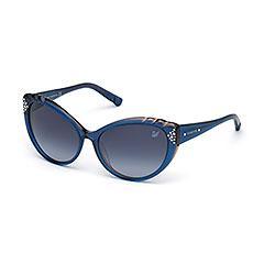 Swarovski Daisy Transparent Blue Sunglasses