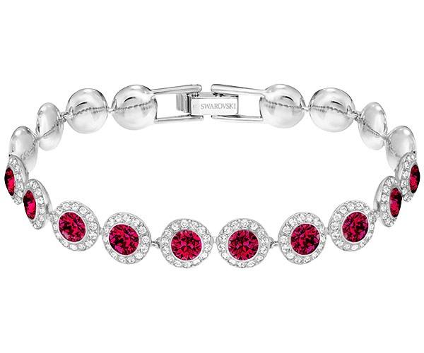 Swarovski Swarovski Angelic Bracelet, Medium, Red, Rhodium Plating Red Rhodium-plated