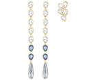 Swarovski Swarovski Gipsy Pierced Earring Set, Multi-colored, Gold Plating Light Multi Gold-plated