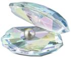 Swarovski Swarovski Shell With Pearl, Light Blue Full-colored