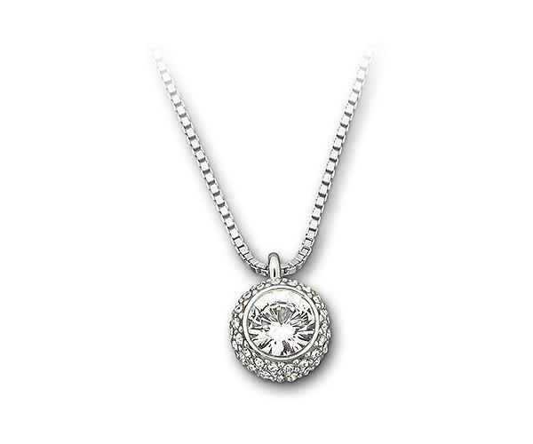 Swarovski Swarovski Flirt Pendant White Rhodium-plated