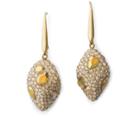 Swarovski Swarovski Atelier Swarovski Core Collection, Moselle Drop Pierced Earrings Brown Gold-plated