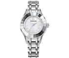 Swarovski Swarovski Alegria Watch, Metal Bracelet, Mother-of-pearl, Silver Tone Gray Stainless Steel