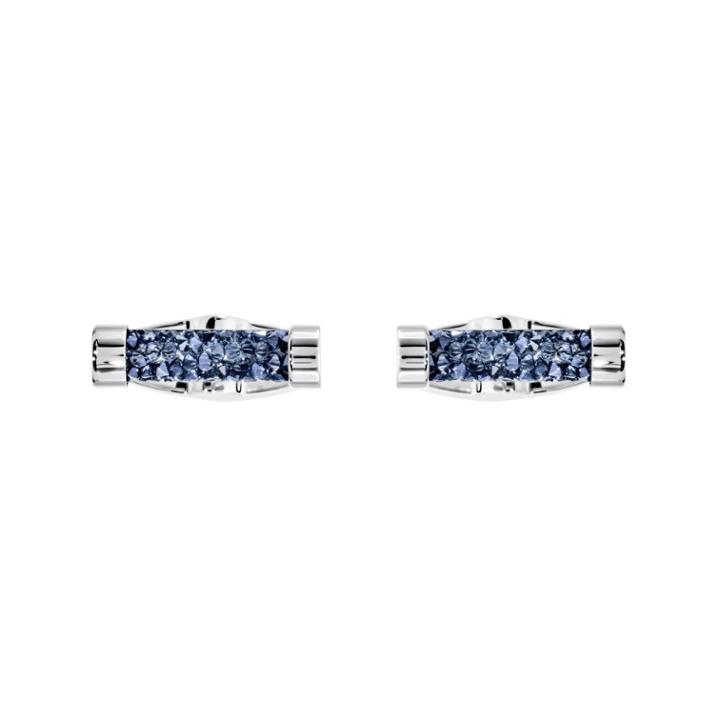 Swarovski Crystaldust Cuff Links, Blue, Stainless Steel