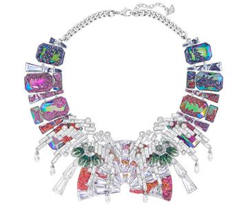 Swarovski Swarovski Good-mood Necklace, Multi-colored Dark Multi Rhodium-plated