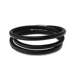 Swarovski Black Leather Charm Bracelet