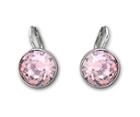 Swarovski Swarovski Bella Pierced Earrings Pink Rhodium-plated